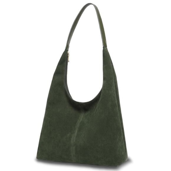 Suede Bag, Suede Tote Hobo Bags, Handbag, Slouchy Shoulder Bag - Picture 1 of 5